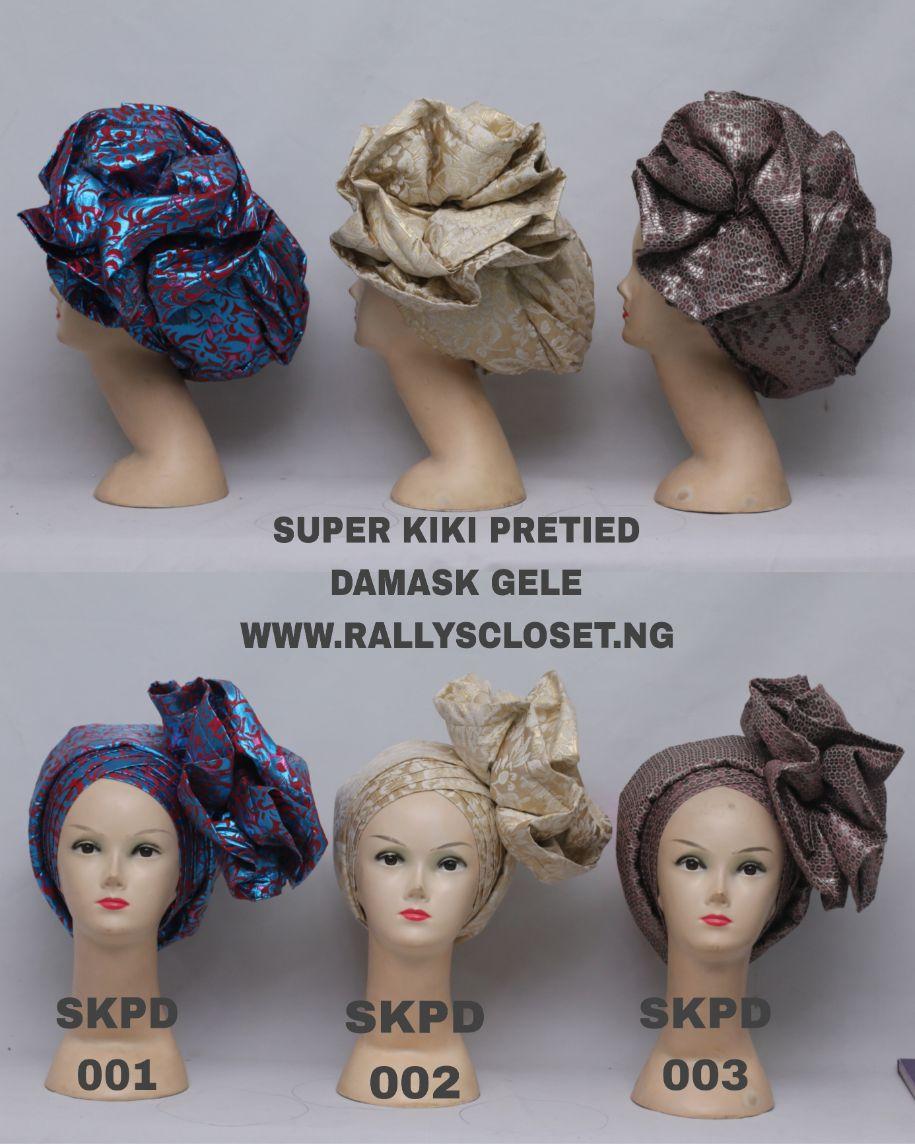 Super Kiki Pre-Tied Damask Image