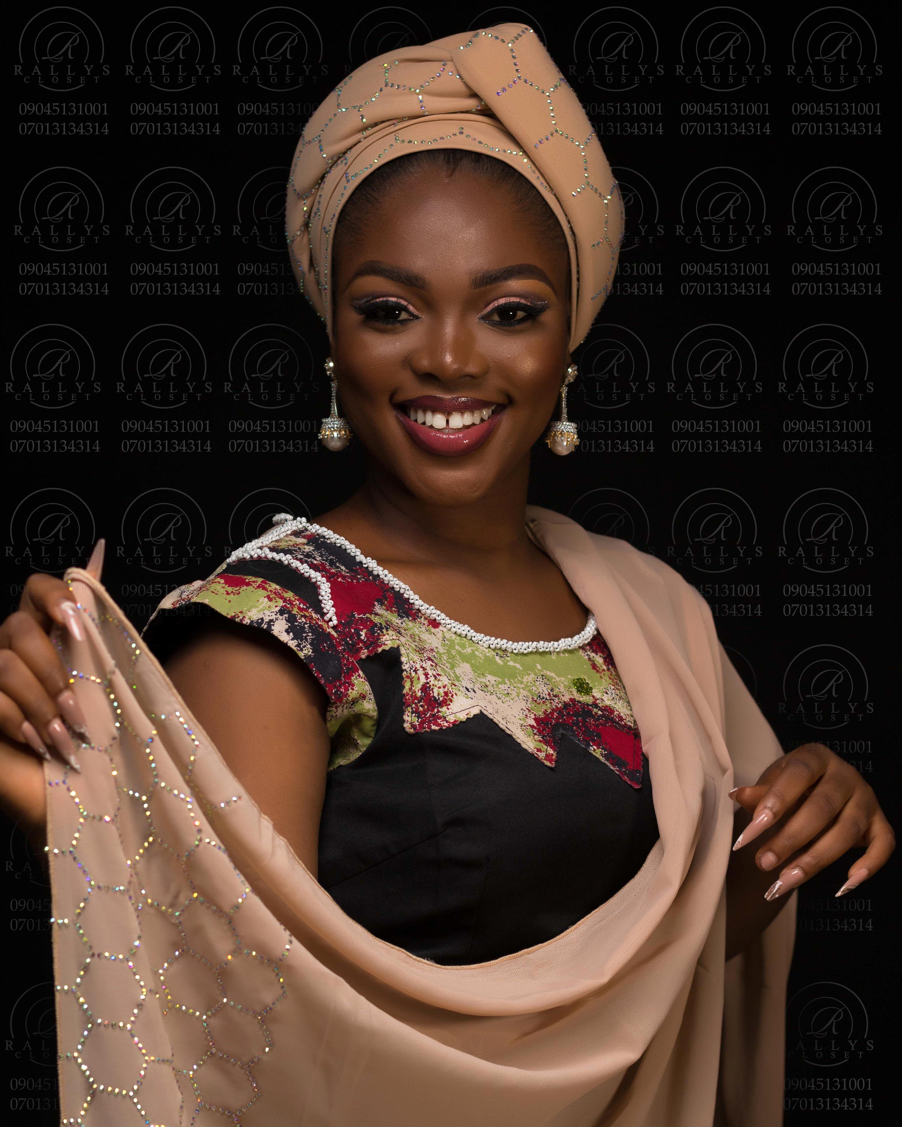 Airat Blinged Turban with veil Image