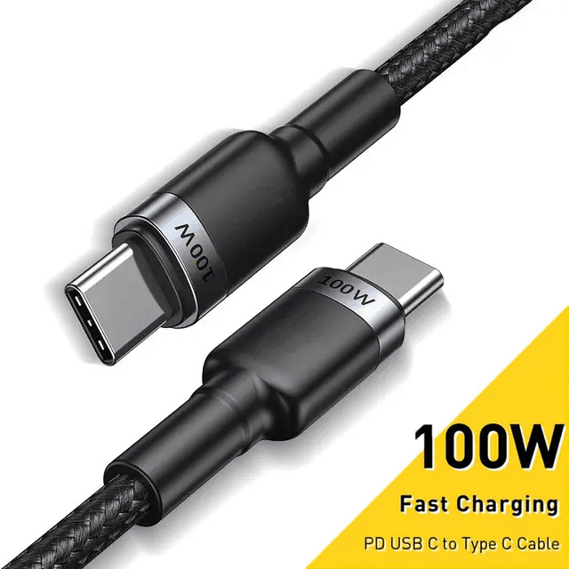 2 meters Type-C to Type-C cable for Fast charging ()00w) Image